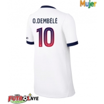 Camiseta Paris Saint-Germain Ousmane Dembele #10 Visitante Equipación para mujer 2026-27 manga corta